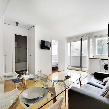 شقة Bright 1 Bdr 4 P With Terrace Bastille *